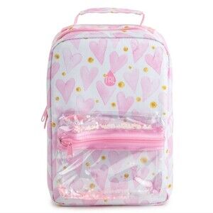 TAL Kids Insulated Lunch Bag, Pink Hearts